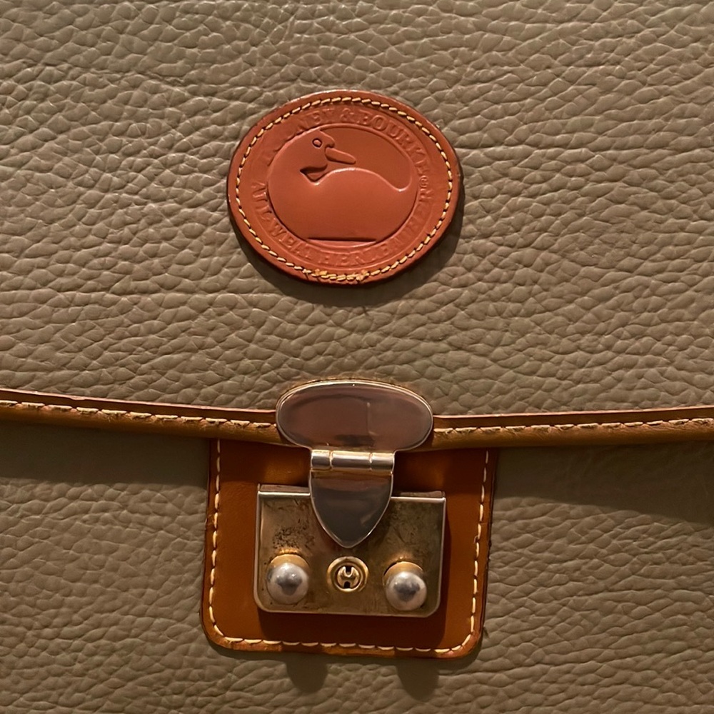 💼Vintage Dooney & Bourke Pebbled Leather Briefcase Unisex - Picture 13 of 16